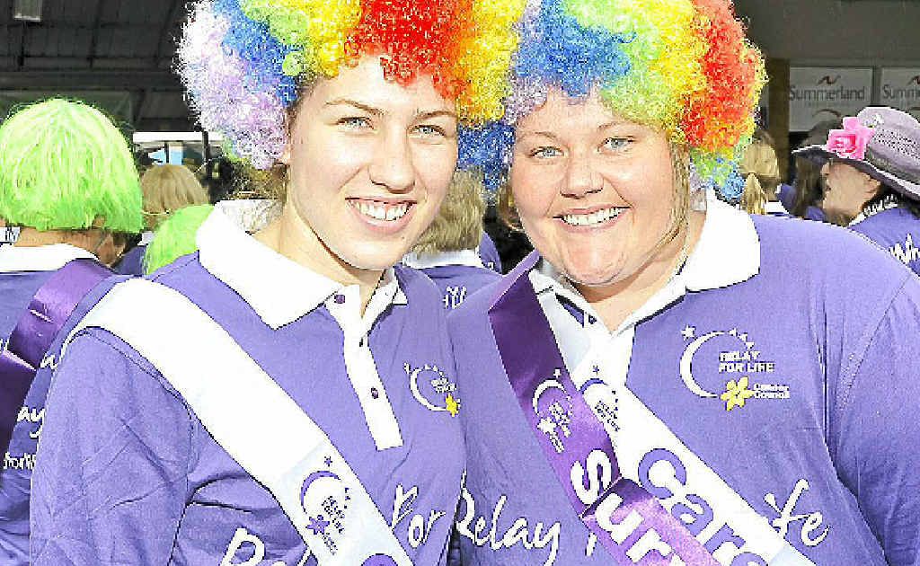 Emma Kopcikas, 21 with Lauren Coyle 28 who is a cancer survivor. They are both from Lismore. Emma Kopcikas, 21 with Lauren Coyle 28 who is a cancer survivor. They are both from Lismore.
