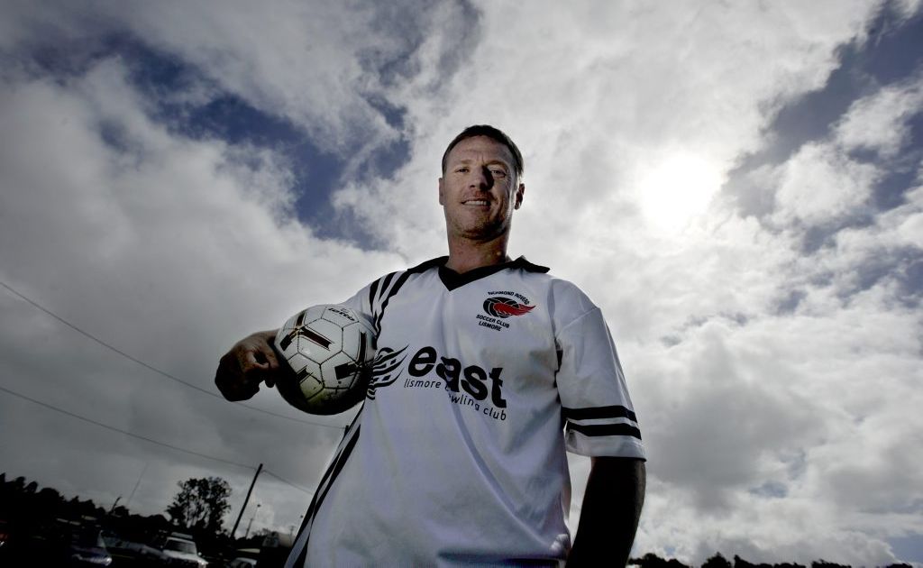 Former Socceroo Craig Moore will take to the field for Richomnd Rovers against Goonellabah at Nielsen Park, East Lismore, on May 12th. Photo Cathy Adams / The Northern Star Former Socceroo Craig Moore will take to the field for Richomnd Rovers against Goonellabah at Nielsen Park, East Lismore, on May 12th. Photo Cathy Adams / The Northern Star
