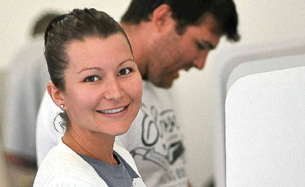 Candice Levey casts her vote at Woongarra State School. Thousands in Bundaberg didn’t even turn up. Candice Levey casts her vote at Woongarra State School. Thousands in Bundaberg didn’t even turn up.