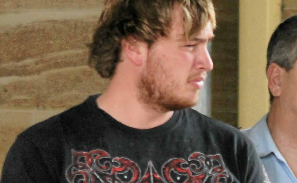 Luke Weier at the Warwick Courthouse. Luke Weier at the Warwick Courthouse.