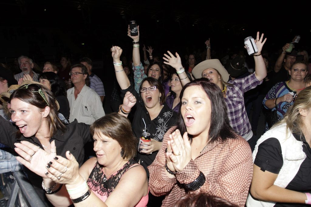 Crowds go wild country style at the Urban Country Music Festival. Photo Vicki Wood / Caboolture News Crowds go wild country style at the Urban Country Music Festival. Photo Vicki Wood / Caboolture News