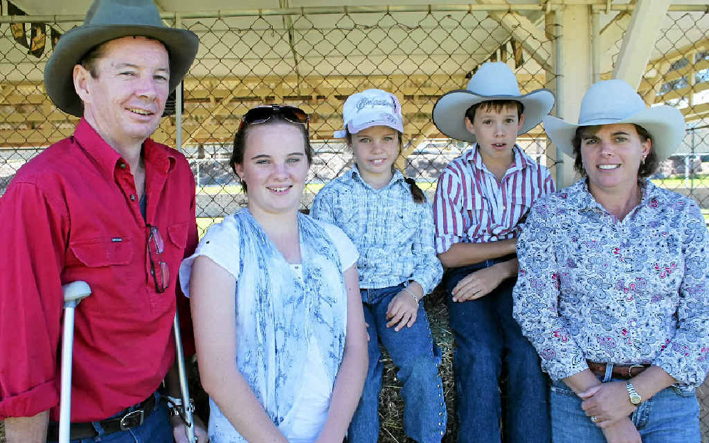 Brendan, Katie, Hanna, Jack and Tanya McIvor at the auction at the Eastern Downs branch of the Australian Stock Horse Society weekend. Brendan, Katie, Hanna, Jack and Tanya McIvor at the auction at the Eastern Downs branch of the Australian Stock Horse Society weekend.