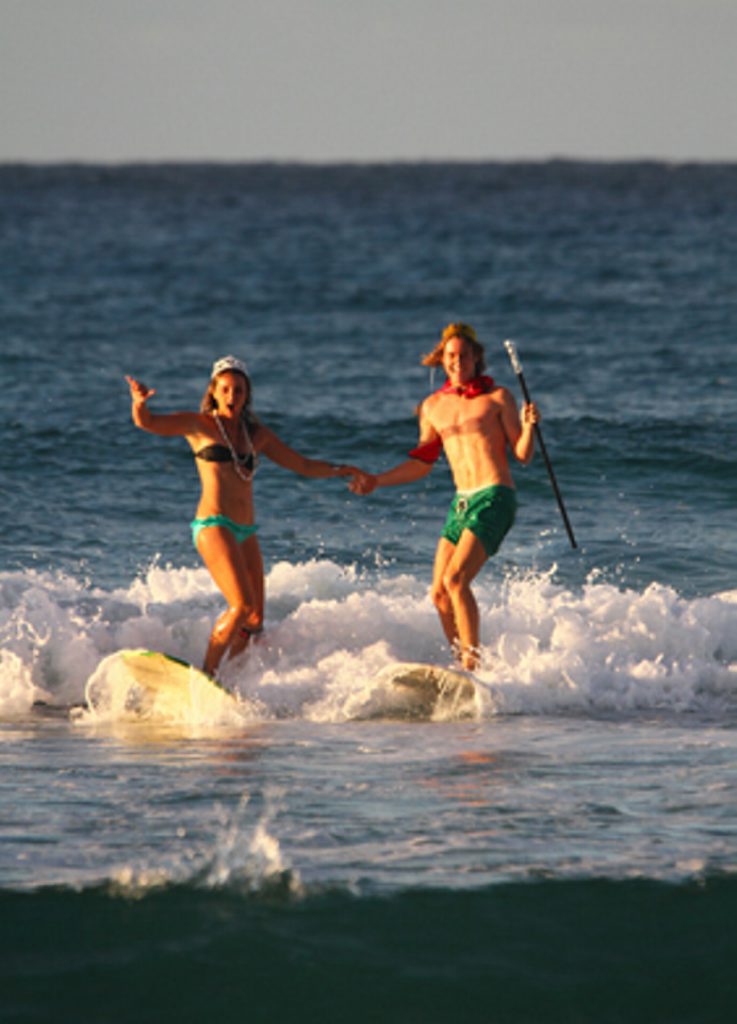 Lorea Berhonde and Harry Dorrington hope to be crowned this year's King and Queen of the Campuses Surf Competition Lorea Berhonde and Harry Dorrington hope to be crowned this year's King and Queen of the Campuses Surf Competition