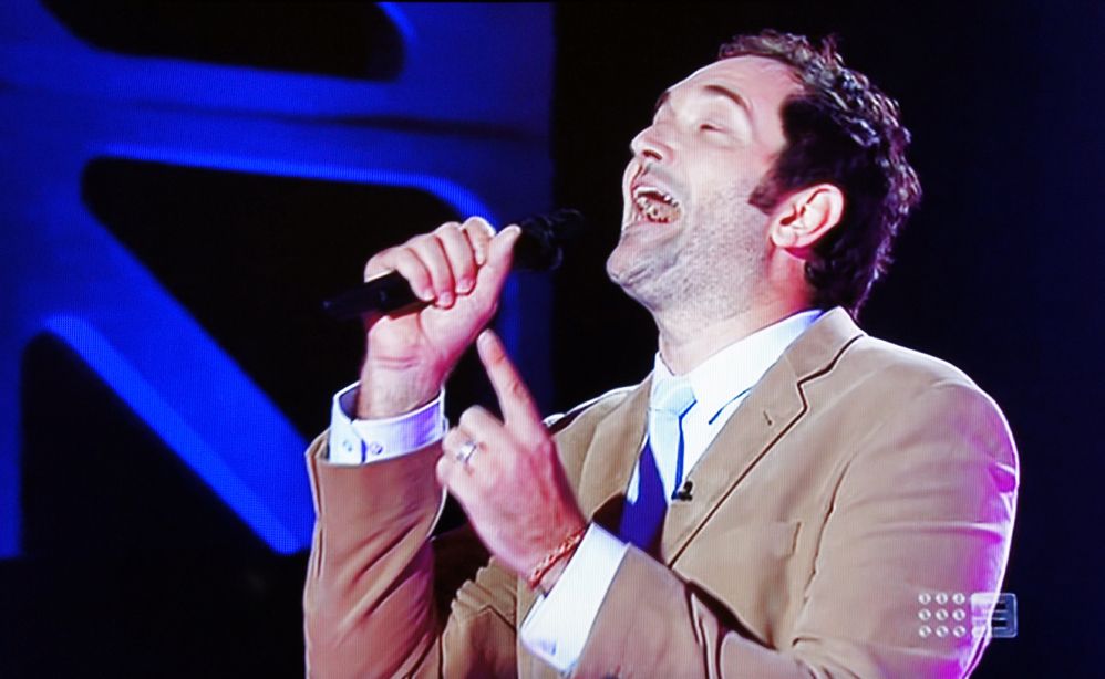 Sunshine Coast star Darren Percival on The Voice. Sunshine Coast star Darren Percival on The Voice.