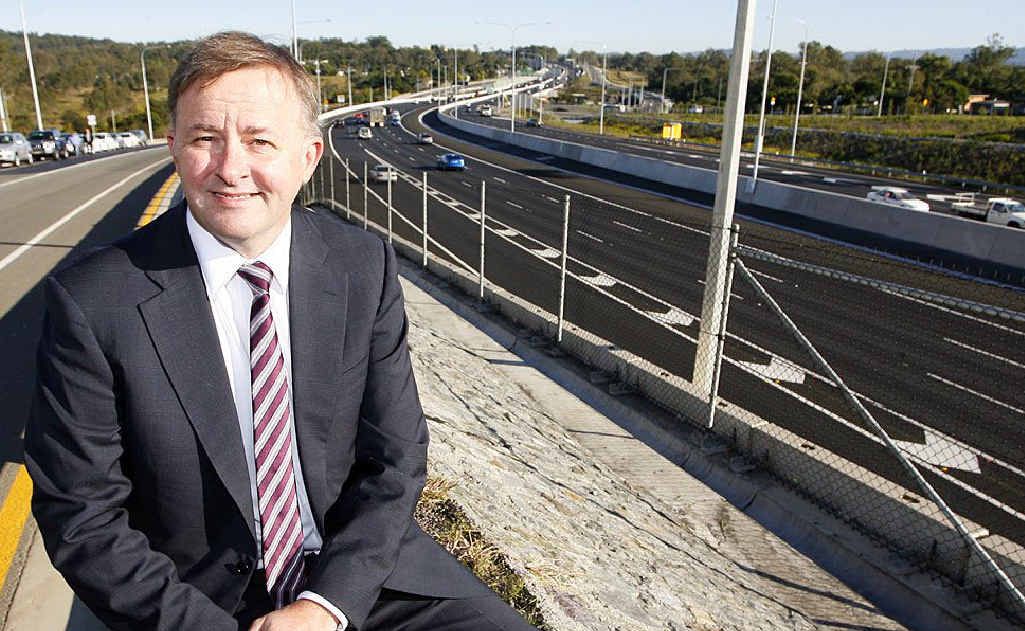 Federal Minister Anthony Albanese at the opening of the Ipswich Motorway upgrade yesterday. Federal Minister Anthony Albanese at the opening of the Ipswich Motorway upgrade yesterday.