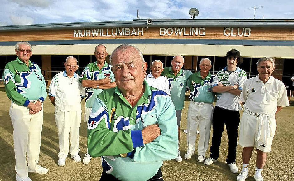 Lex Fletcher with Murwillumbah members at the club. Lex Fletcher with Murwillumbah members at the club.