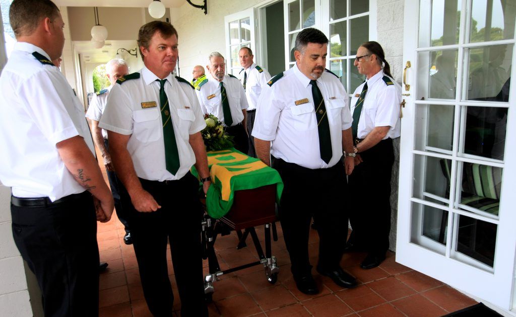 The funeral of Bob Counter at Melaleuca. The funeral of Bob Counter at Melaleuca.