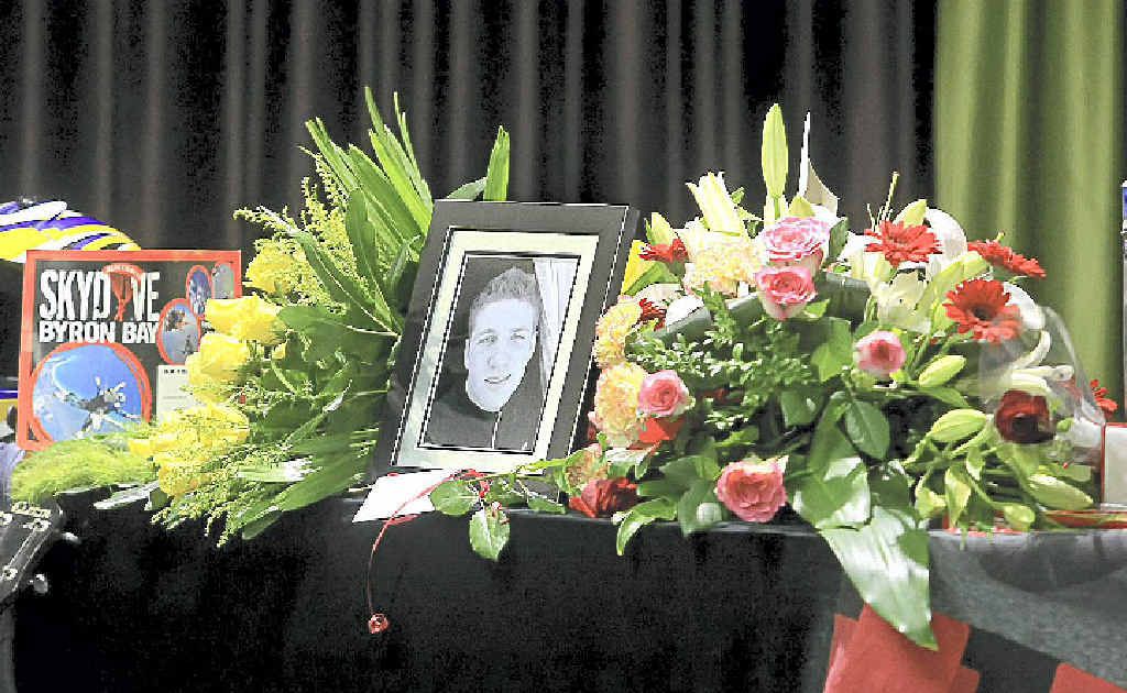Hundreds turned out on a cold Friday to say goodbye to Clayton Buckland. Above, his mother, Wendy Morris, embraces a mourner. Hundreds turned out on a cold Friday to say goodbye to Clayton Buckland. Above, his mother, Wendy Morris, embraces a mourner.