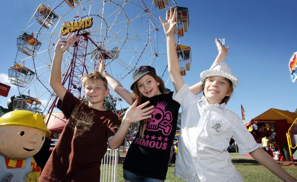 Dalton Blake, Jourdan Marden-Ryle and Harlin Blake have fun in sideshow alley at the Caboolture Show. Photo Vicki Wood / Caboolture News Dalton Blake, Jourdan Marden-Ryle and Harlin Blake have fun in sideshow alley at the Caboolture Show. Photo Vicki Wood / Caboolture News