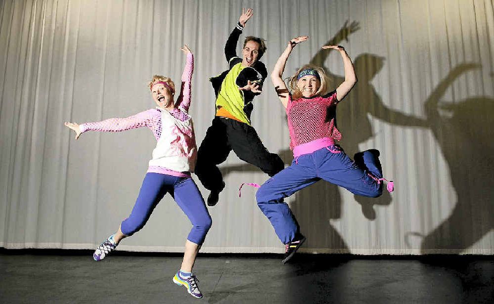 Shelley, Aaron and Sam Keehn are fired up for the Zumba event. Shelley, Aaron and Sam Keehn are fired up for the Zumba event.