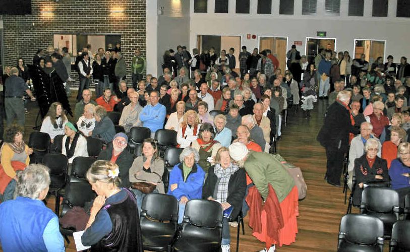 CIVIC PRIDE: The Civic Hall in Mullumbimby some time before the meeting started. It was soon packed out. CIVIC PRIDE: The Civic Hall in Mullumbimby some time before the meeting started. It was soon packed out.
