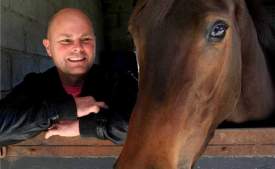 Local trainer Matthew Dunn with Our Triple Treat, one of the big hopes in tomorrow’s Murwillumbah Cup, which has attracted a handy field of middle-distance gallopers. Local trainer Matthew Dunn with Our Triple Treat, one of the big hopes in tomorrow’s Murwillumbah Cup, which has attracted a handy field of middle-distance gallopers.