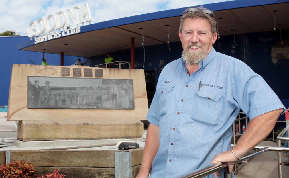 REOPENING IMMINENT: Site foreman Bruce Stacey at the Goodna RSL Club. REOPENING IMMINENT: Site foreman Bruce Stacey at the Goodna RSL Club.