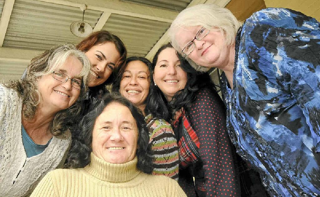 Graduates of the TAFE WOW course at Kyogle celebrate: from left, Sally Benson, Cecilia Chiomey, Leeann Tepuni, Susan Gaudron, Margaret Olive and Janelle Hetherington, front. Graduates of the TAFE WOW course at Kyogle celebrate: from left, Sally Benson, Cecilia Chiomey, Leeann Tepuni, Susan Gaudron, Margaret Olive and Janelle Hetherington, front.