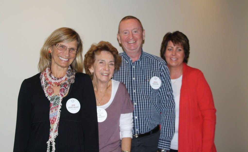 Judie Kremko Wallace, Val Haywood (club president), Steve Russon and Jane Russon are the newest Rotarians. Judie Kremko Wallace, Val Haywood (club president), Steve Russon and Jane Russon are the newest Rotarians.