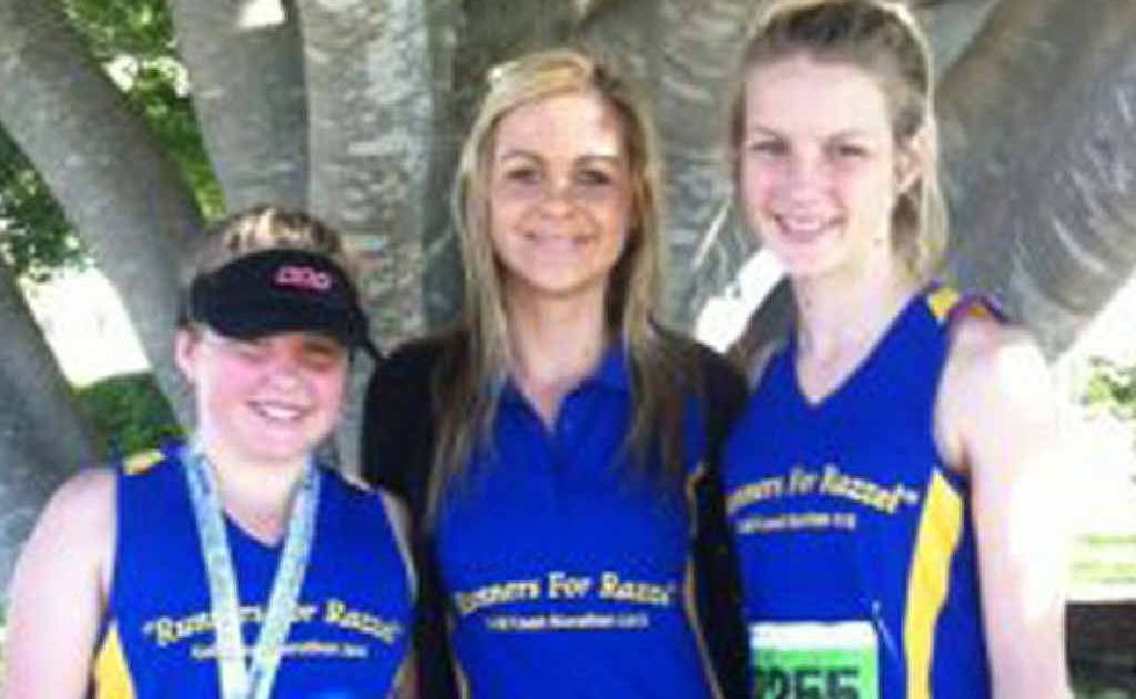 FUN RUN: Emily Twidale (granddaughter), Elle McGuire (great-niece), Erin Twidale (granddaughter), relatives of the late Rae Twidale, ran in the Gold Coast Marathon on Sunday along with many other family members. FUN RUN: Emily Twidale (granddaughter), Elle McGuire (great-niece), Erin Twidale (granddaughter), relatives of the late Rae Twidale, ran in the Gold Coast Marathon on Sunday along with many other family members.