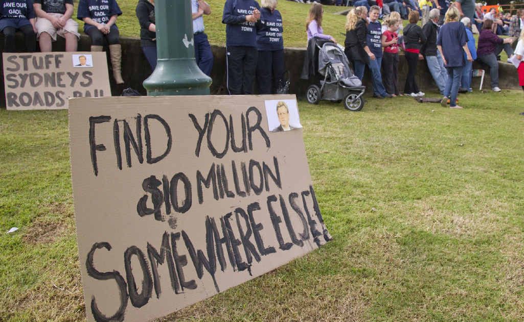 The signs said it all at the Save the Jail rally at Memorial Park. The signs said it all at the Save the Jail rally at Memorial Park.