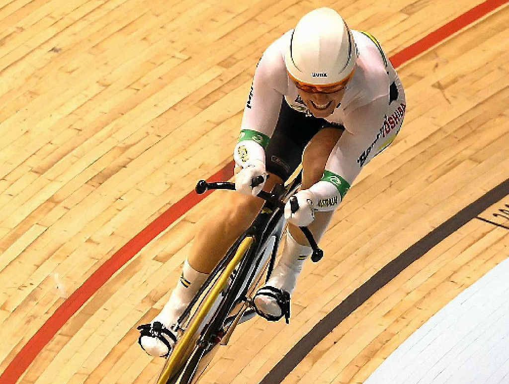 Anna Meares rides her way to a world record in the women’s 500m time trial in Melbourne in 2012. Anna Meares rides her way to a world record in the women’s 500m time trial in Melbourne in 2012.