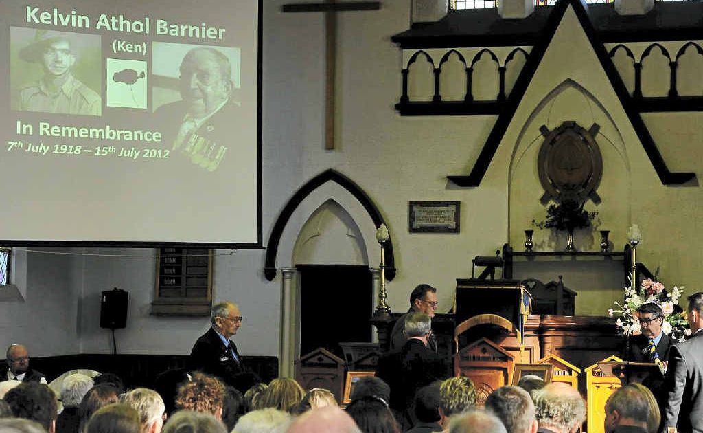 A Service of Thanksgiving for the 94 years of life of Kelvin Athol (Ken) Barnier at St Andrews Presbyterian Church, Grafton. A Service of Thanksgiving for the 94 years of life of Kelvin Athol (Ken) Barnier at St Andrews Presbyterian Church, Grafton.