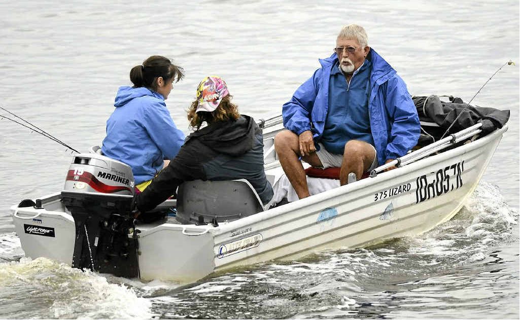 Fishing on the Clarence River at Whiting Beach Yamba on Saturday morning. Photo: Debrah Novak Fishing on the Clarence River at Whiting Beach Yamba on Saturday morning. Photo: Debrah Novak