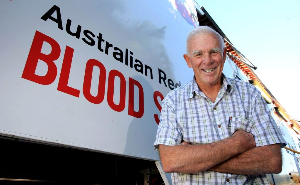 Leonard Caple starting giving blood to score time off work, but 250 donations later and he's still going. Leonard Caple starting giving blood to score time off work, but 250 donations later and he's still going.