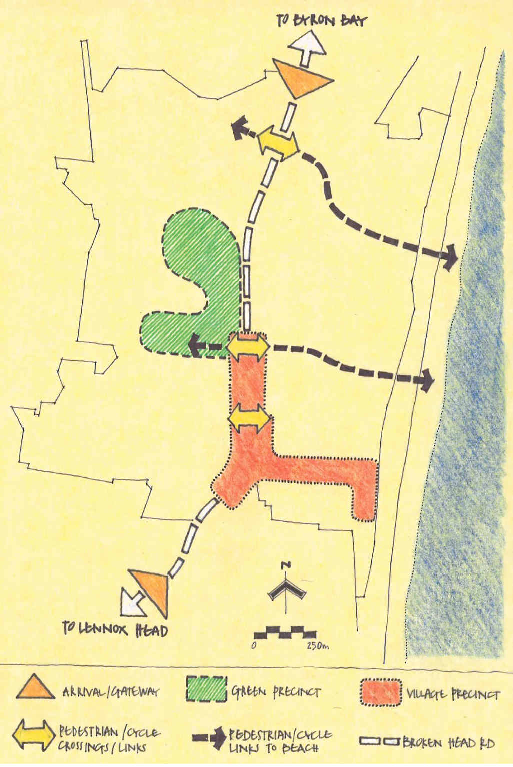 LOOKING FOR UNITY: The Designers suggestions included two access points from Broken Head Rd to Tallow Beach. LOOKING FOR UNITY: The Designers suggestions included two access points from Broken Head Rd to Tallow Beach.