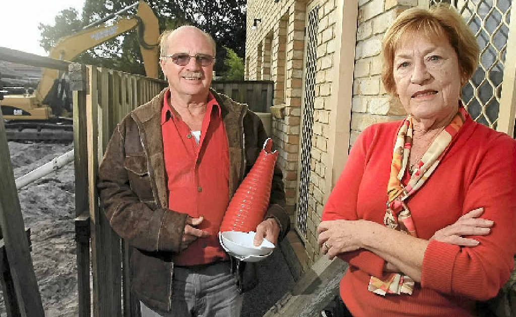 Steve and Anne Handel, of Tugun, have lost crockery from cupboards and appliances that were jiggling across benchtops. Steve and Anne Handel, of Tugun, have lost crockery from cupboards and appliances that were jiggling across benchtops.
