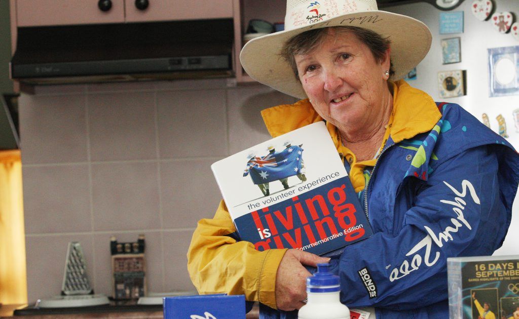 Denice Purcell with her Sydney Olympics volunteer gear. Photo: Blainey Woodham / Daily News Denice Purcell with her Sydney Olympics volunteer gear. Photo: Blainey Woodham / Daily News