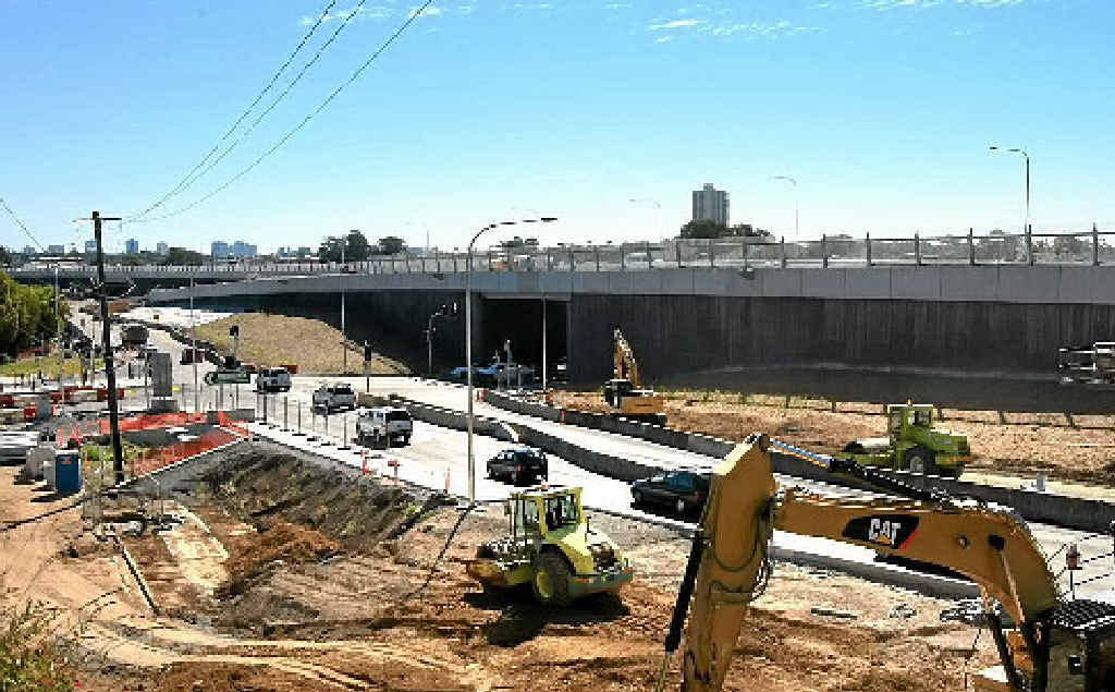 WORK IN PROGRESS: Roadworks on the Banora Point bypass. WORK IN PROGRESS: Roadworks on the Banora Point bypass.