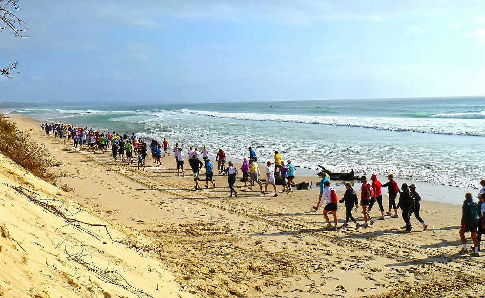 THEY’RE OFF: Conditions on Sunday were perfect for the Byron2Bruns run. THEY’RE OFF: Conditions on Sunday were perfect for the Byron2Bruns run.