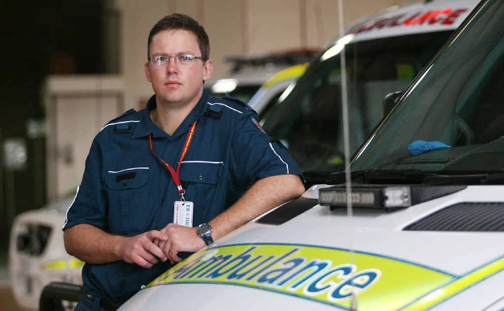 Paramedic and United Voice union delegate Alistair Vagg is worried about potential job cuts to the ambulance service. Paramedic and United Voice union delegate Alistair Vagg is worried about potential job cuts to the ambulance service.