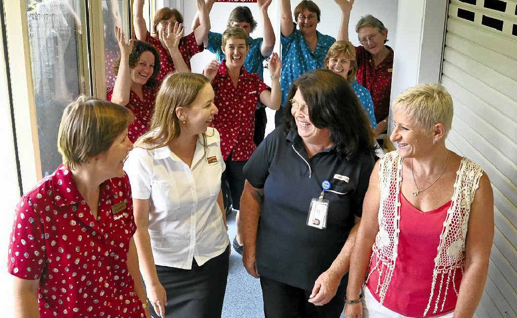 The Dougherty Villa team and overall Biggest Loser winner Susan Polsen celebrate their win last year. The Dougherty Villa team and overall Biggest Loser winner Susan Polsen celebrate their win last year.