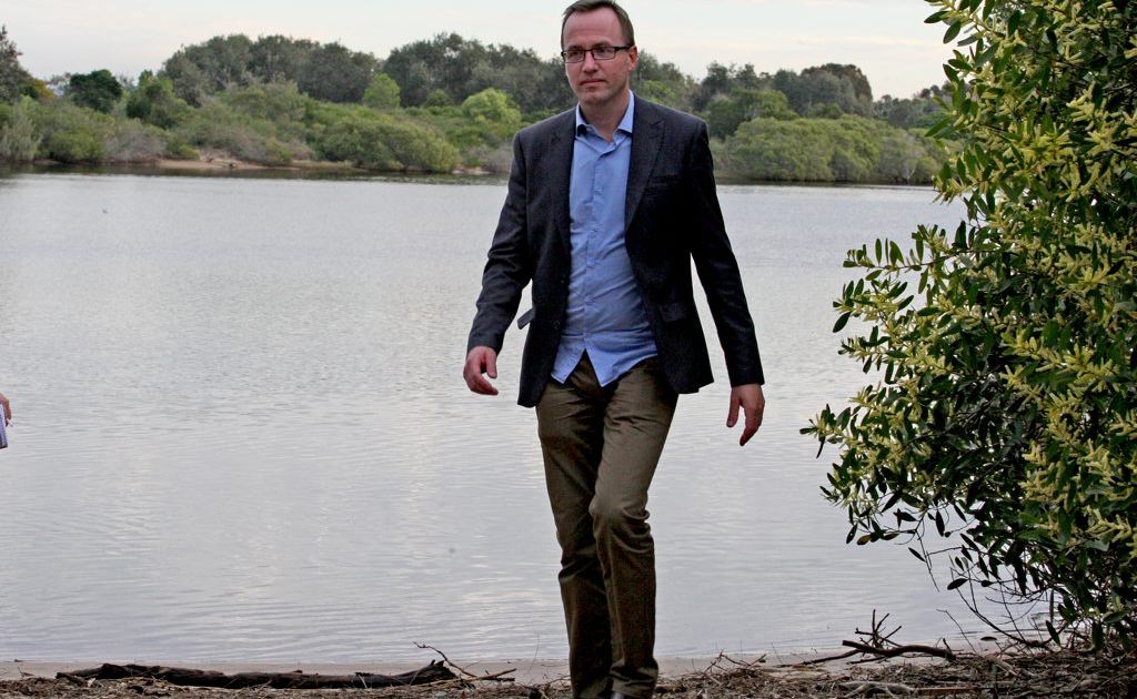 Greens MP David Shoebridge at Lot 490. Greens MP David Shoebridge at Lot 490.