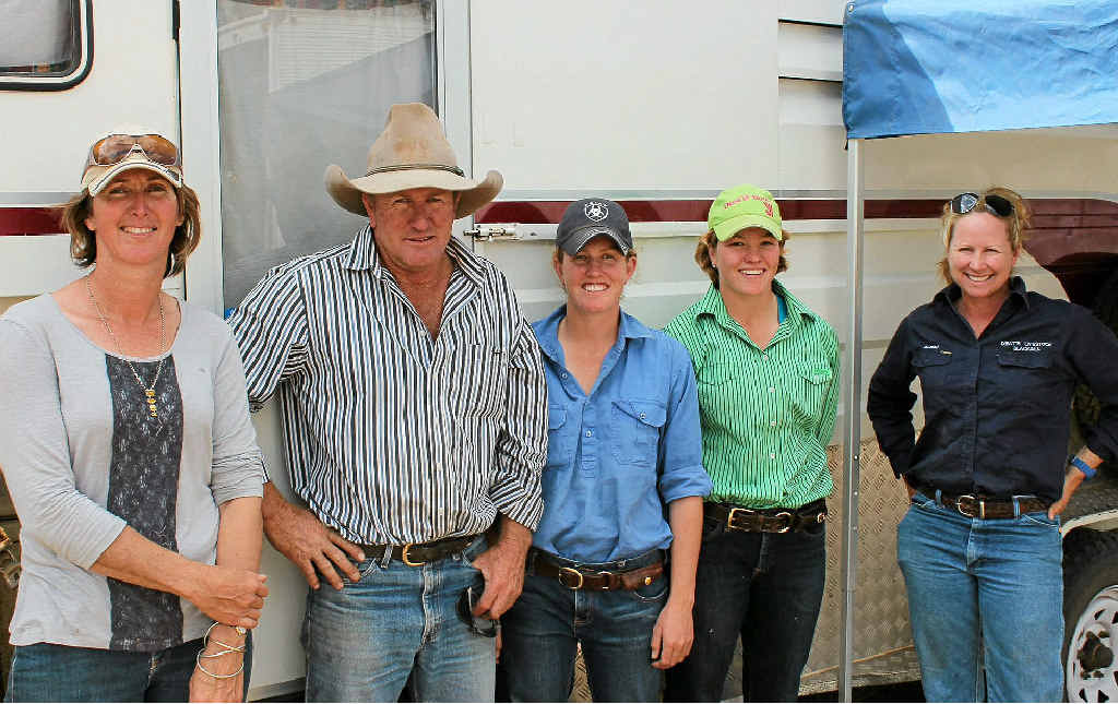 Always up for the travel are Isabella Elmes with Geoffrey, Jessica and Bronte Lloyd and Sarah Steer from Tambo. Always up for the travel are Isabella Elmes with Geoffrey, Jessica and Bronte Lloyd and Sarah Steer from Tambo.
