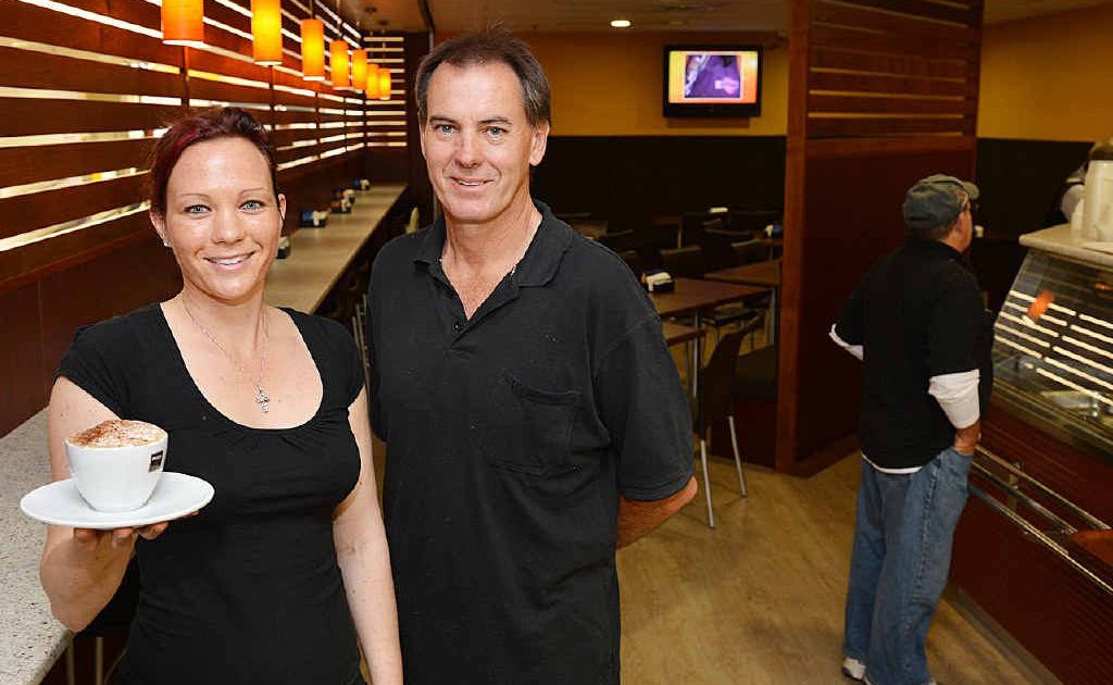 Heidi Dechnik and Arnold Kretschmer invite people to check out the new-look cafe in Goldfields Plaza, which has had a name change to Rendezvous Cafe. Heidi Dechnik and Arnold Kretschmer invite people to check out the new-look cafe in Goldfields Plaza, which has had a name change to Rendezvous Cafe.