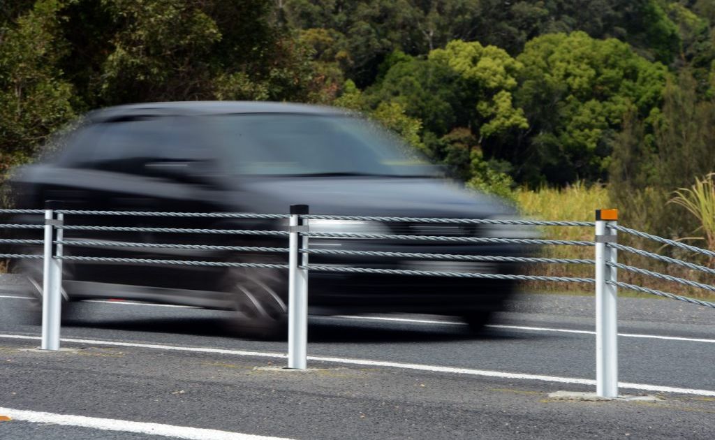 A new wire barrier has been installed along Tweed Valley Way. A new wire barrier has been installed along Tweed Valley Way.