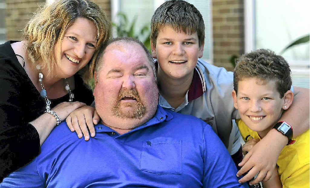 Susan, Steven, Cameron and Lachlan O’Toole at Tweed Hospital. Susan, Steven, Cameron and Lachlan O’Toole at Tweed Hospital.