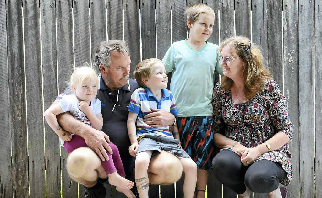 Elyse, Aubrey, Aynslie, Travis and Sandra Roberts have finally found a house to rent after their South Grafton home was damaged by fire earlier this month. Elyse, Aubrey, Aynslie, Travis and Sandra Roberts have finally found a house to rent after their South Grafton home was damaged by fire earlier this month.