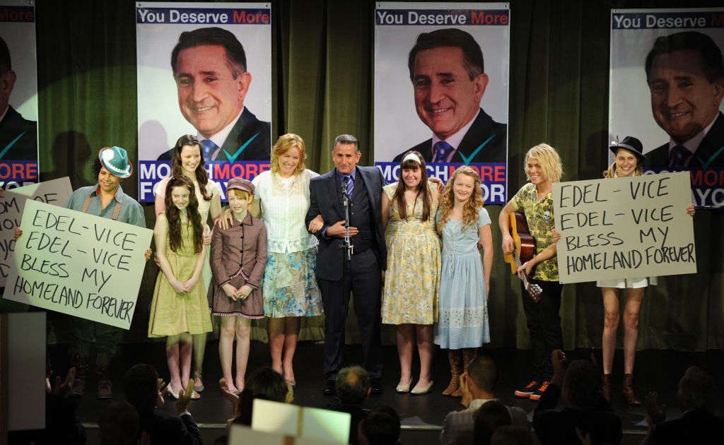 Rebecca Gibney and Anthony LaPaglia, centre, and Deborah Mailman pictured far left in a scene from the movie Mental. Supplied by UPI Media. Rebecca Gibney and Anthony LaPaglia, centre, and Deborah Mailman pictured far left in a scene from the movie Mental. Supplied by UPI Media.