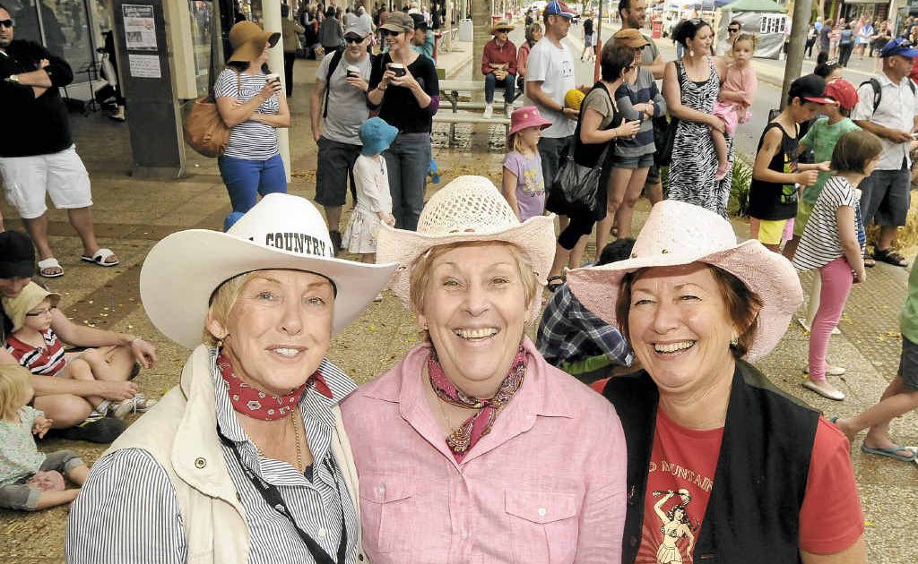 WORTH THE EFFORT: Ballina Coastal Country Music Festival volunteer Leonie Gates with committee members Carol Stacey and Pam Steel. The event attracted thousands of people to Ballina and the organisers will do it all again next year. WORTH THE EFFORT: Ballina Coastal Country Music Festival volunteer Leonie Gates with committee members Carol Stacey and Pam Steel. The event attracted thousands of people to Ballina and the organisers will do it all again next year.