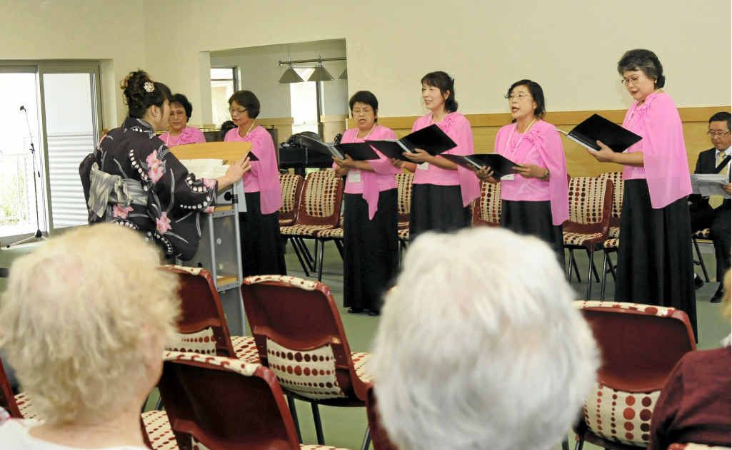 JAPANESE ENTERTAINMENT: The Cherry Ensemble performs at Crowley Village in Ballina. JAPANESE ENTERTAINMENT: The Cherry Ensemble performs at Crowley Village in Ballina.