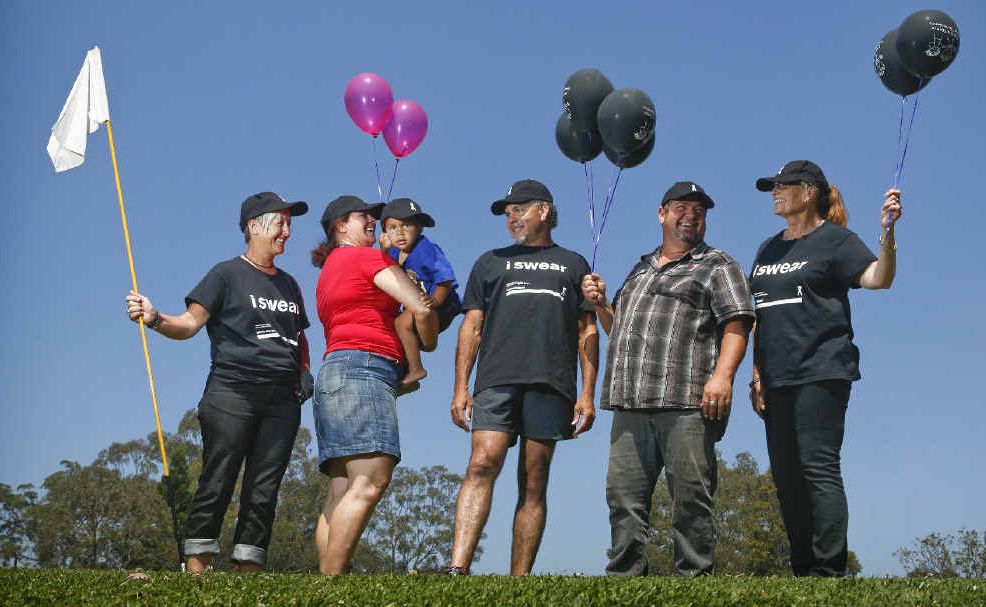 Helen Wood, Genelle Purcell, Demarco Quinlin-Randall, Dave Ferguson, Carl Daley and Alison Tullipan at the Lower Clarence Domestic Violence Committee White Ribbon Golf day at the Maclean Golf Club. Helen Wood, Genelle Purcell, Demarco Quinlin-Randall, Dave Ferguson, Carl Daley and Alison Tullipan at the Lower Clarence Domestic Violence Committee White Ribbon Golf day at the Maclean Golf Club.
