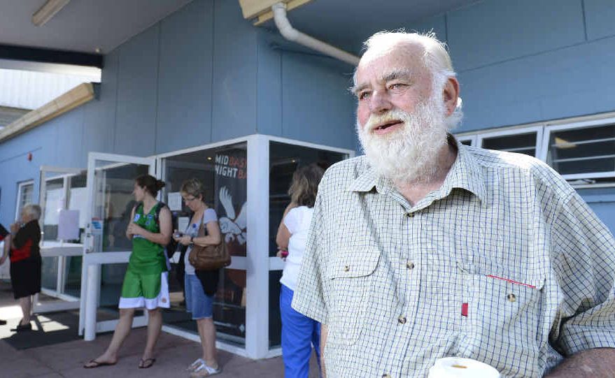 Bruce Leonard in front of the Bruce Leonard Pavilion, named in his honour yesterday. Photo JoJo Newby Bruce Leonard in front of the Bruce Leonard Pavilion, named in his honour yesterday. Photo JoJo Newby