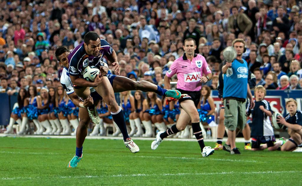 Melbourne Storm player and one time Warwick resident Justin O'Neill. Melbourne Storm player and one time Warwick resident Justin O'Neill.
