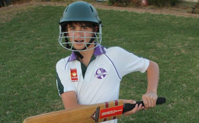 BACK FOOT: Stanthorpe junior cricket player Jacob Furness is ready to go for the start of the new cricket season. Photo Daniel Elliott / Stanthorpe Border Post BACK FOOT: Stanthorpe junior cricket player Jacob Furness is ready to go for the start of the new cricket season. Photo Daniel Elliott / Stanthorpe Border Post