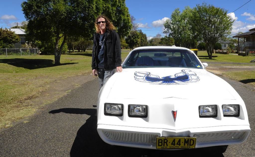 Todd Pearson, of Grafton, with his 1980 Transam Firebird which will be on display at the Show and Shine. Photo: JoJo Newby / The Daily Examiner Todd Pearson, of Grafton, with his 1980 Transam Firebird which will be on display at the Show and Shine. Photo: JoJo Newby / The Daily Examiner