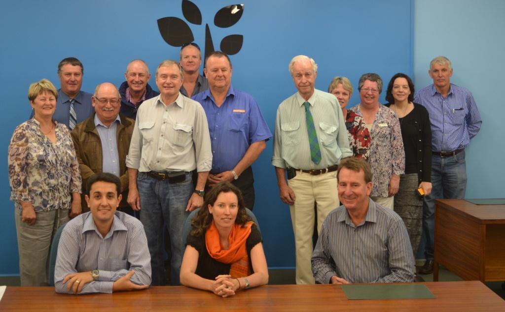 Queensland Local Government Minister David Crisafulli (seated left) held a meeting in Mitchell yesterday to tell Booringa and Warroo de-amalgamation committees why they were unsuccessful. Maranoa Mayor Rob Loughnan (seated right) and council reps were also in attendance. Queensland Local Government Minister David Crisafulli (seated left) held a meeting in Mitchell yesterday to tell Booringa and Warroo de-amalgamation committees why they were unsuccessful. Maranoa Mayor Rob Loughnan (seated right) and council reps were also in attendance.