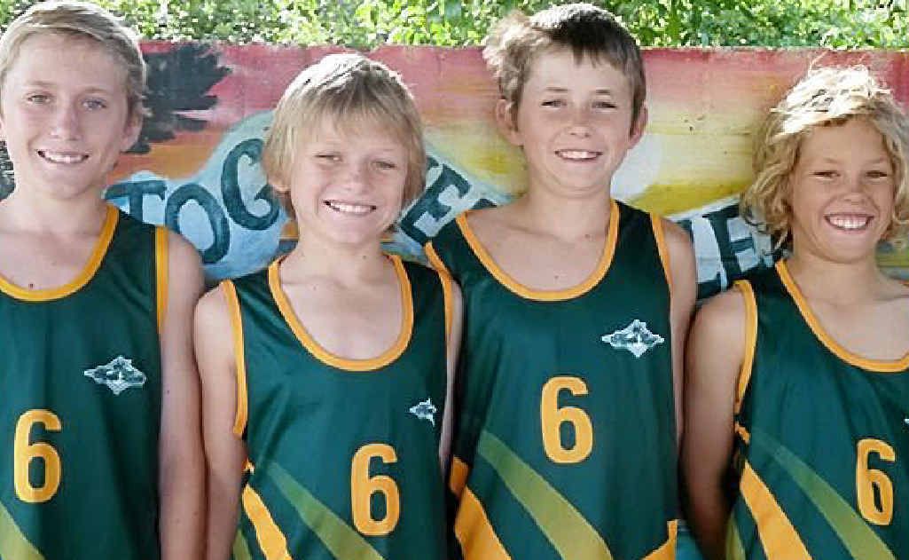 Taj Skennar, Cody Skennar, Kalani Blemmings and Angus Waern. Photo: Contributed Taj Skennar, Cody Skennar, Kalani Blemmings and Angus Waern. Photo: Contributed
