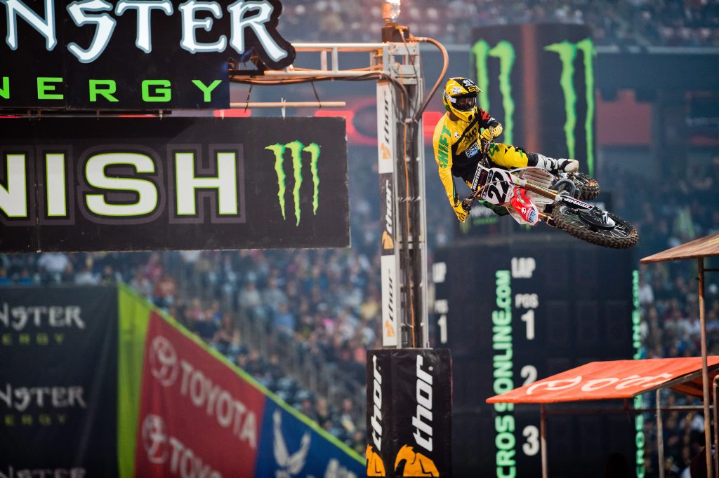 Chad Reed in action. He will race in Toowoomba next month. Chad Reed in action. He will race in Toowoomba next month.