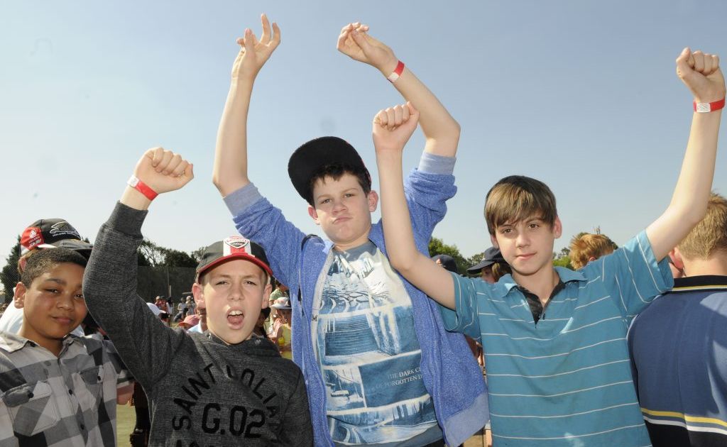 Thumb war world record attempt at Concordia College Redlands Campus. Concordia College students, primary and secondary, succeed in breaking the Guiness Book of Records for thumbing wrestling. Students (from left) Timothy Smith, Brody Kahler, Connor Sharpe and Aidan Hukkinen Photo: Bev Lacey / The Chronicle Thumb war world record attempt at Concordia College Redlands Campus. Concordia College students, primary and secondary, succeed in breaking the Guiness Book of Records for thumbing wrestling. Students (from left) Timothy Smith, Brody Kahler, Connor Sharpe and Aidan Hukkinen Photo: Bev Lacey / The Chronicle